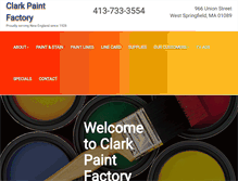 Tablet Screenshot of clarkpaint.com